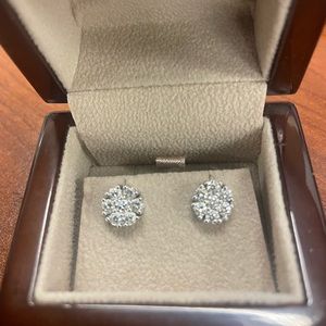 Genuine Diamond Earrings